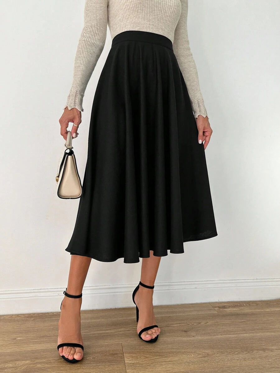 Klassisk medellång kjol