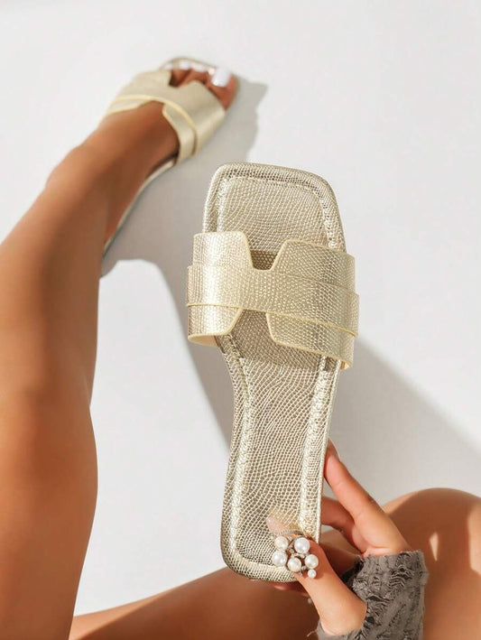 Slip-in tofflor för dam – låg klack