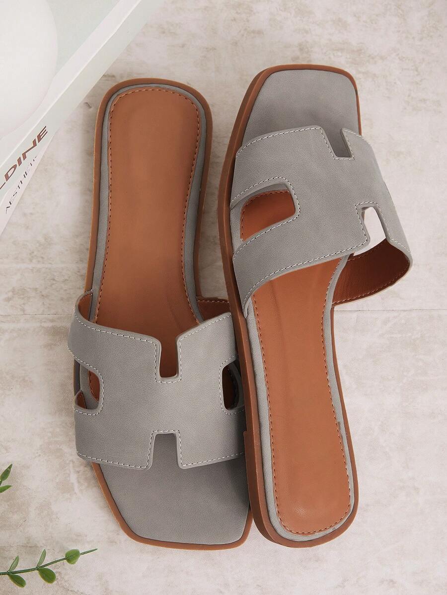 Luxe-inspirerade vita slides med sele