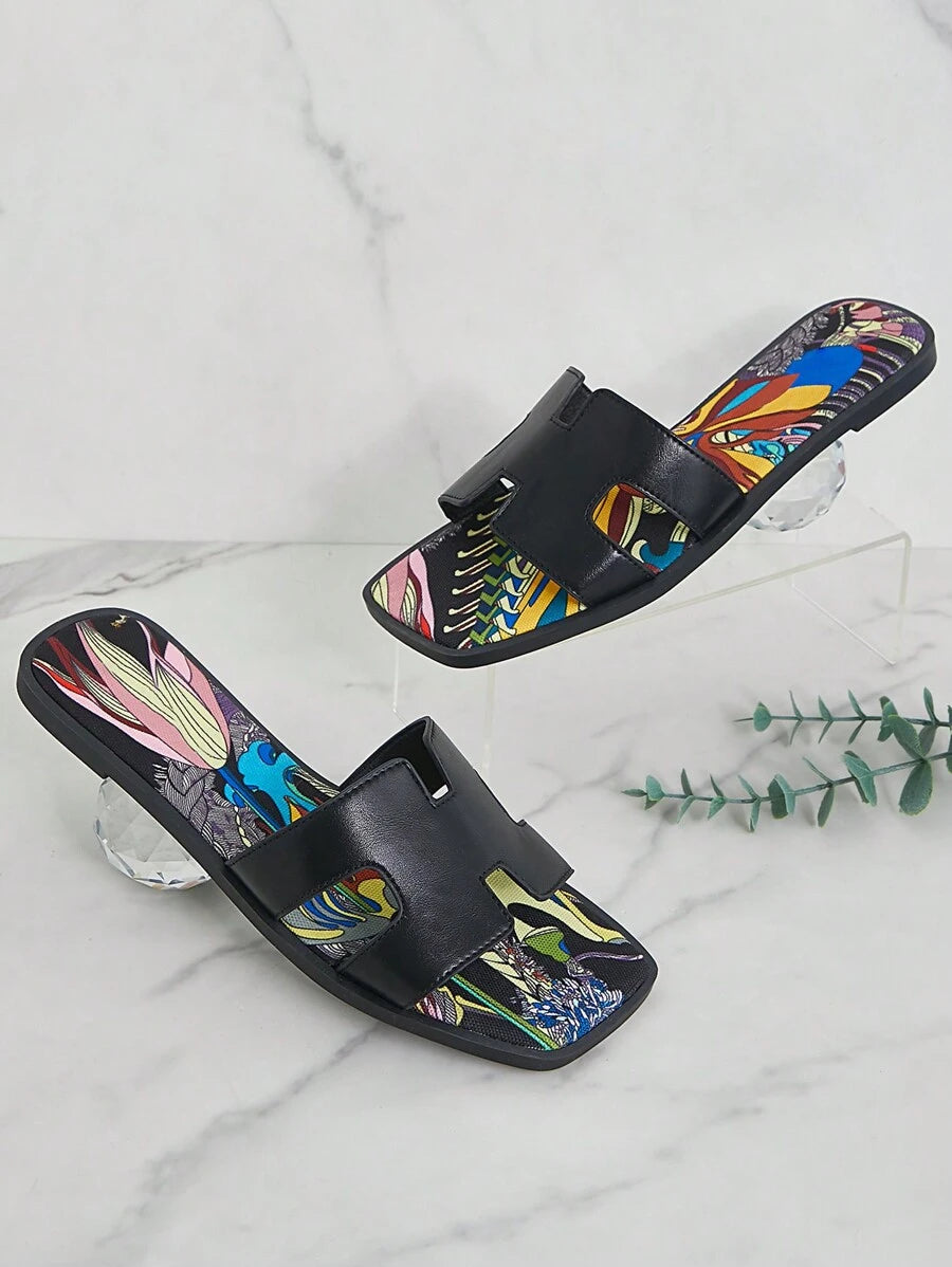 Luxe-inspirerade vita slides med sele