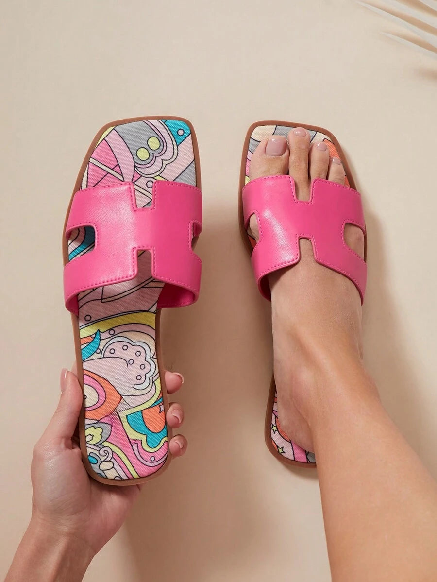 Luxe-inspirerade vita slides med sele