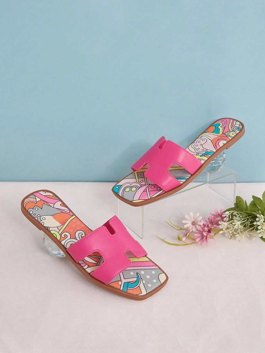 Luxe-inspirerade vita slides med sele