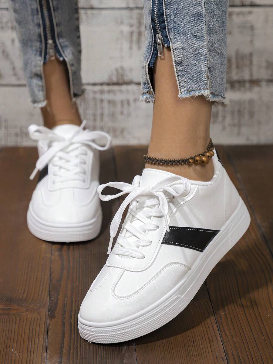 Låga vita sportskor – dam