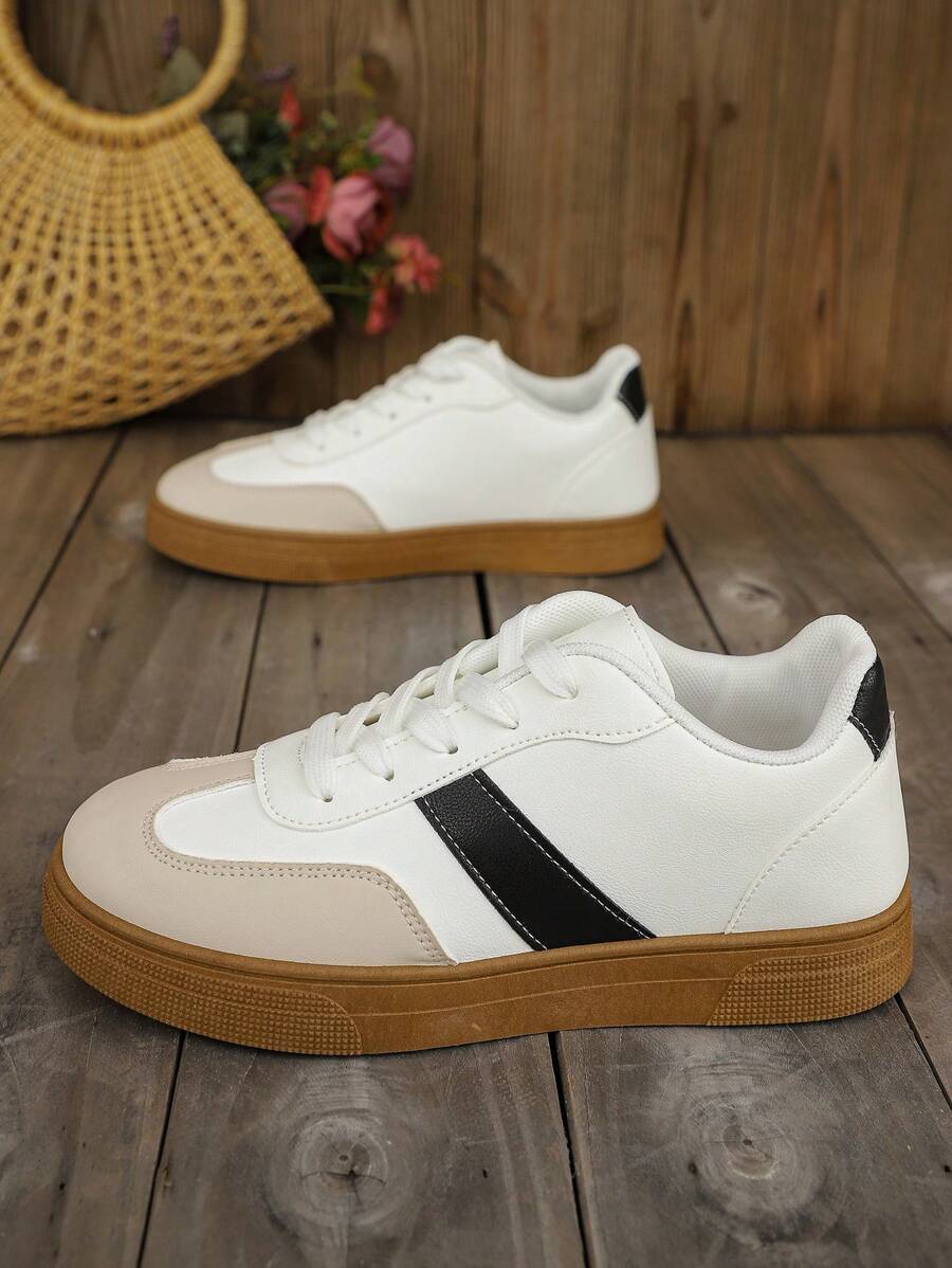 Låga vita sportskor – dam