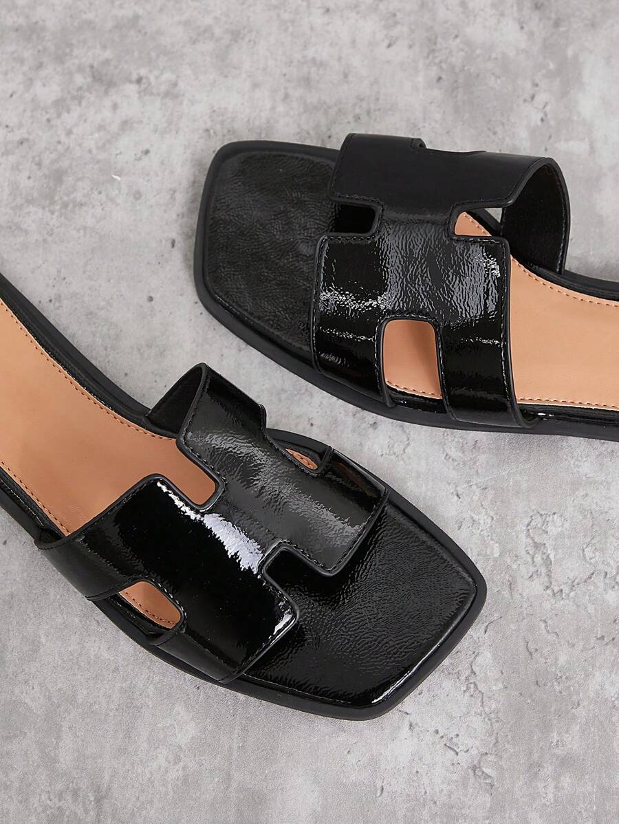 Luxe-inspirerade vita slides med sele