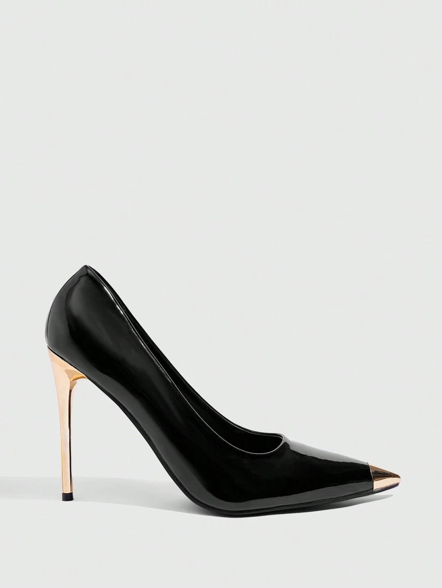 Eleganta pumps med spetsig tå