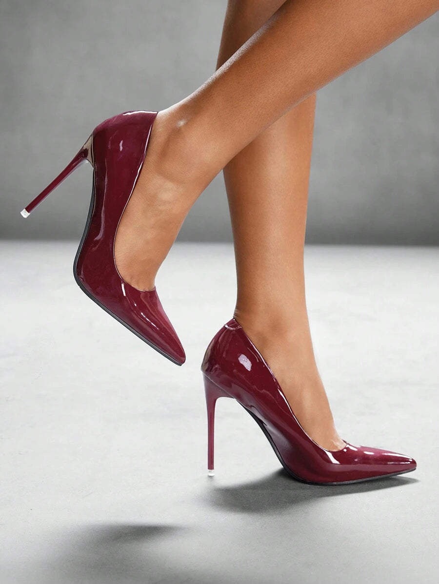 Eleganta pumps med spetsig tå