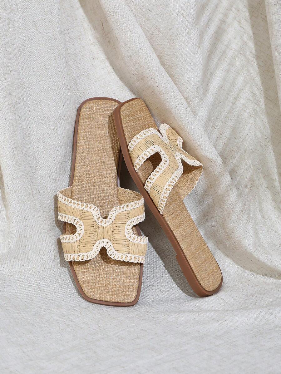 Luxe-inspirerade vita slides med sele