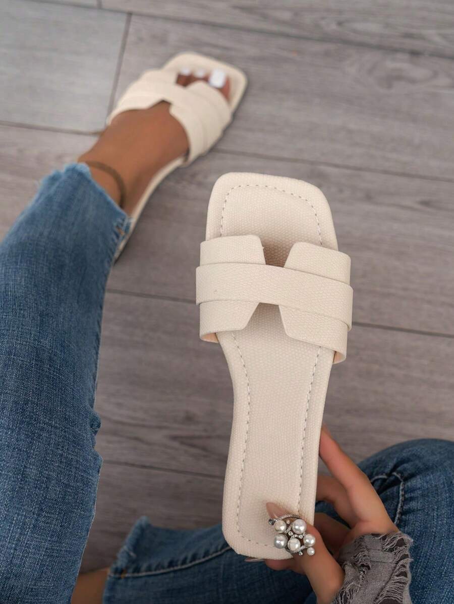 Slip-in tofflor för dam – låg klack