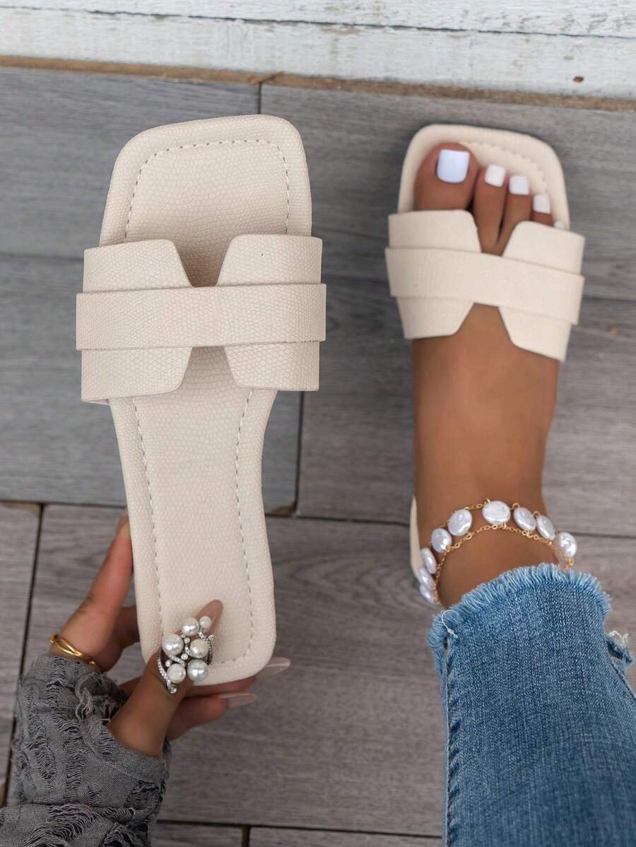 Slip-in tofflor för dam – låg klack