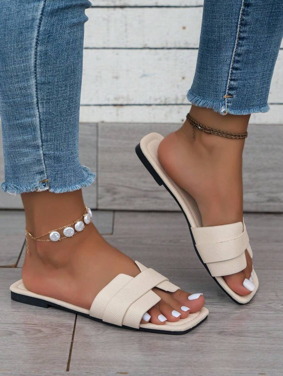 Slip-in tofflor för dam – låg klack