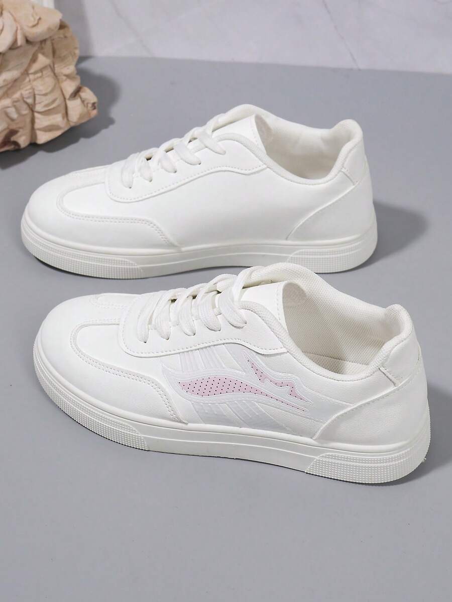 Låga vita sportskor – dam