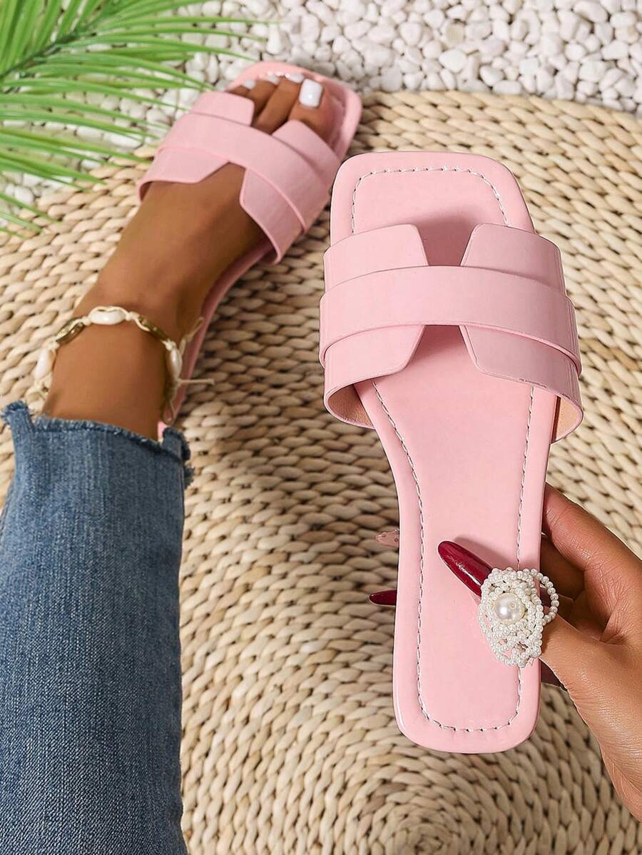 Slip-in tofflor för dam – låg klack