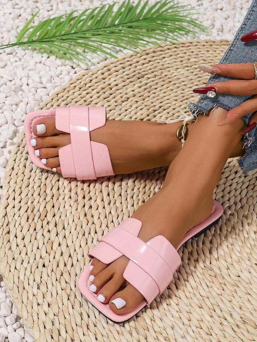 Slip-in tofflor för dam – låg klack