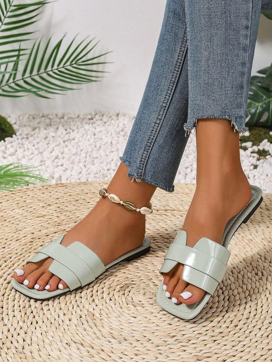 Slip-in tofflor för dam – låg klack