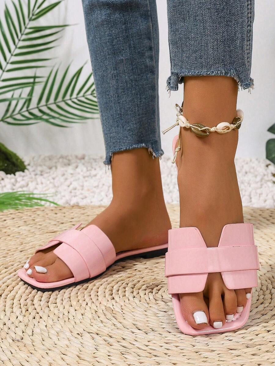 Slip-in tofflor för dam – låg klack