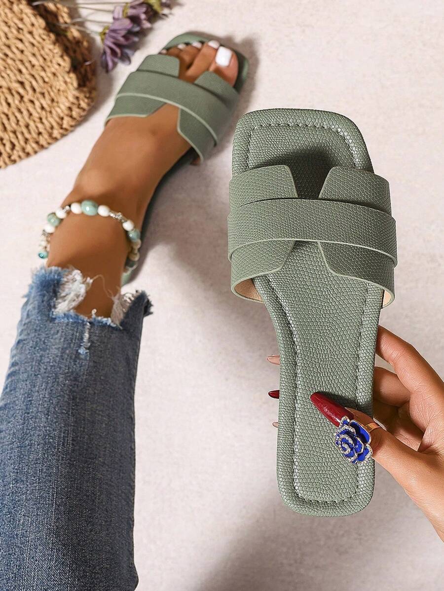 Slip-in tofflor för dam – låg klack