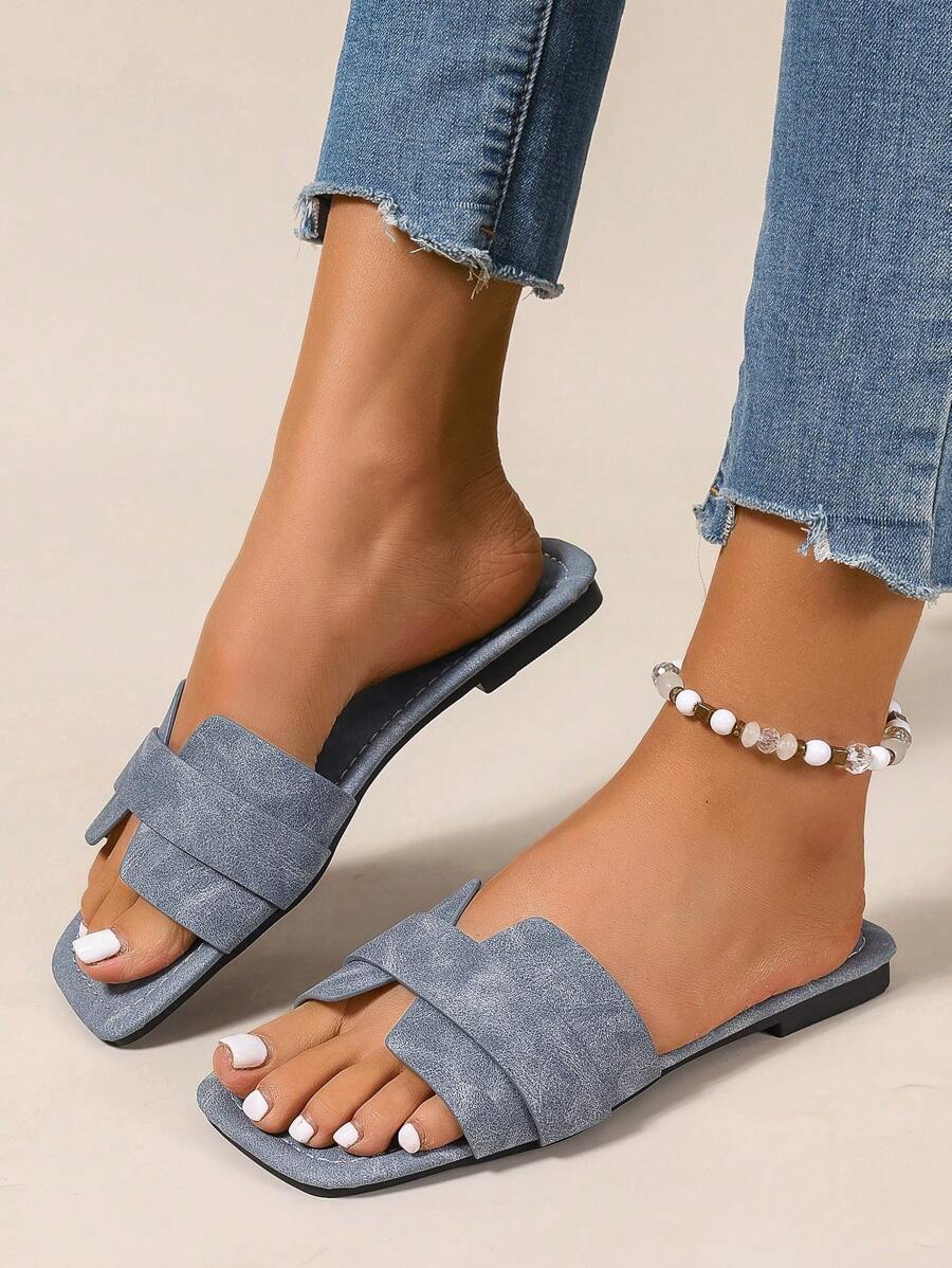 Slip-in tofflor för dam – låg klack