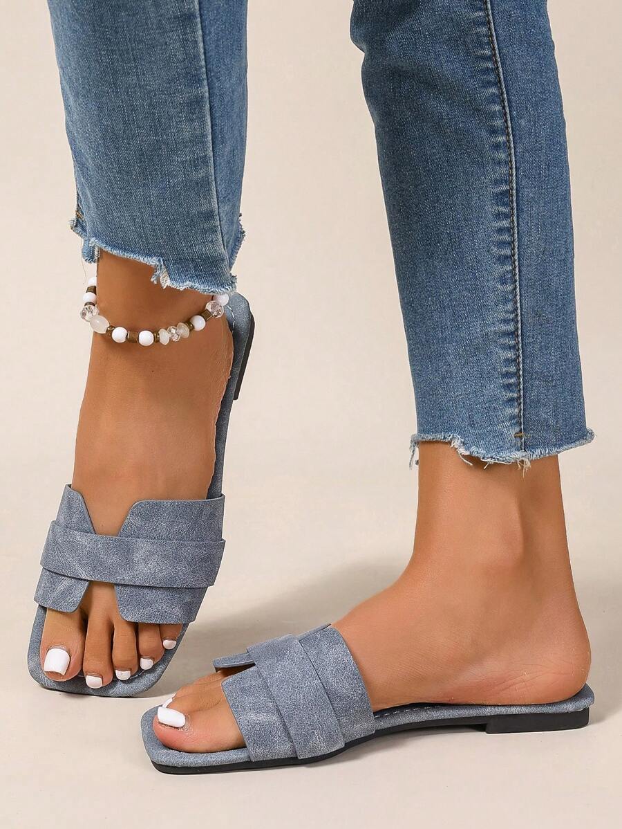 Slip-in tofflor för dam – låg klack