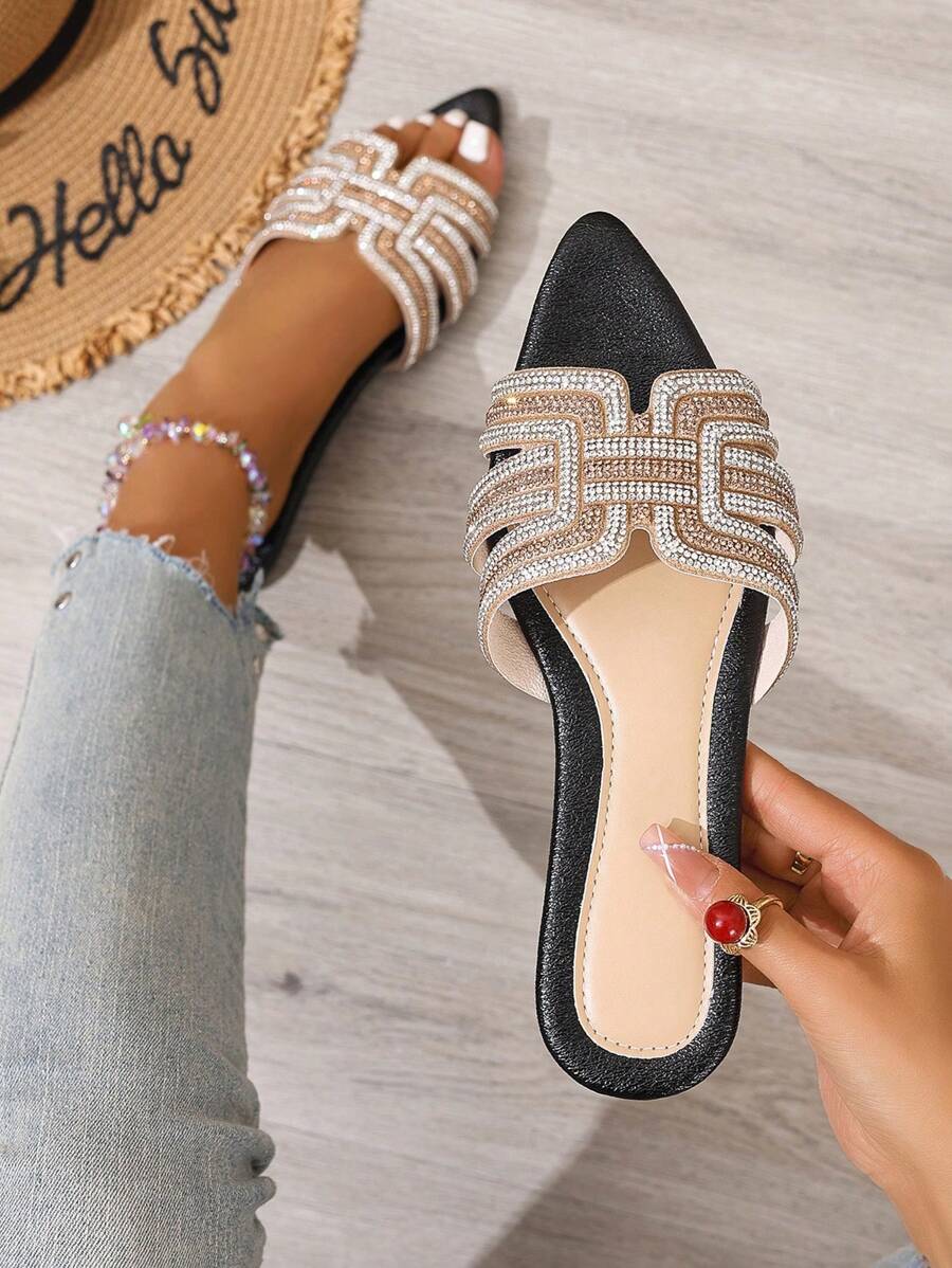 Slip-in tofflor för dam – låg klack