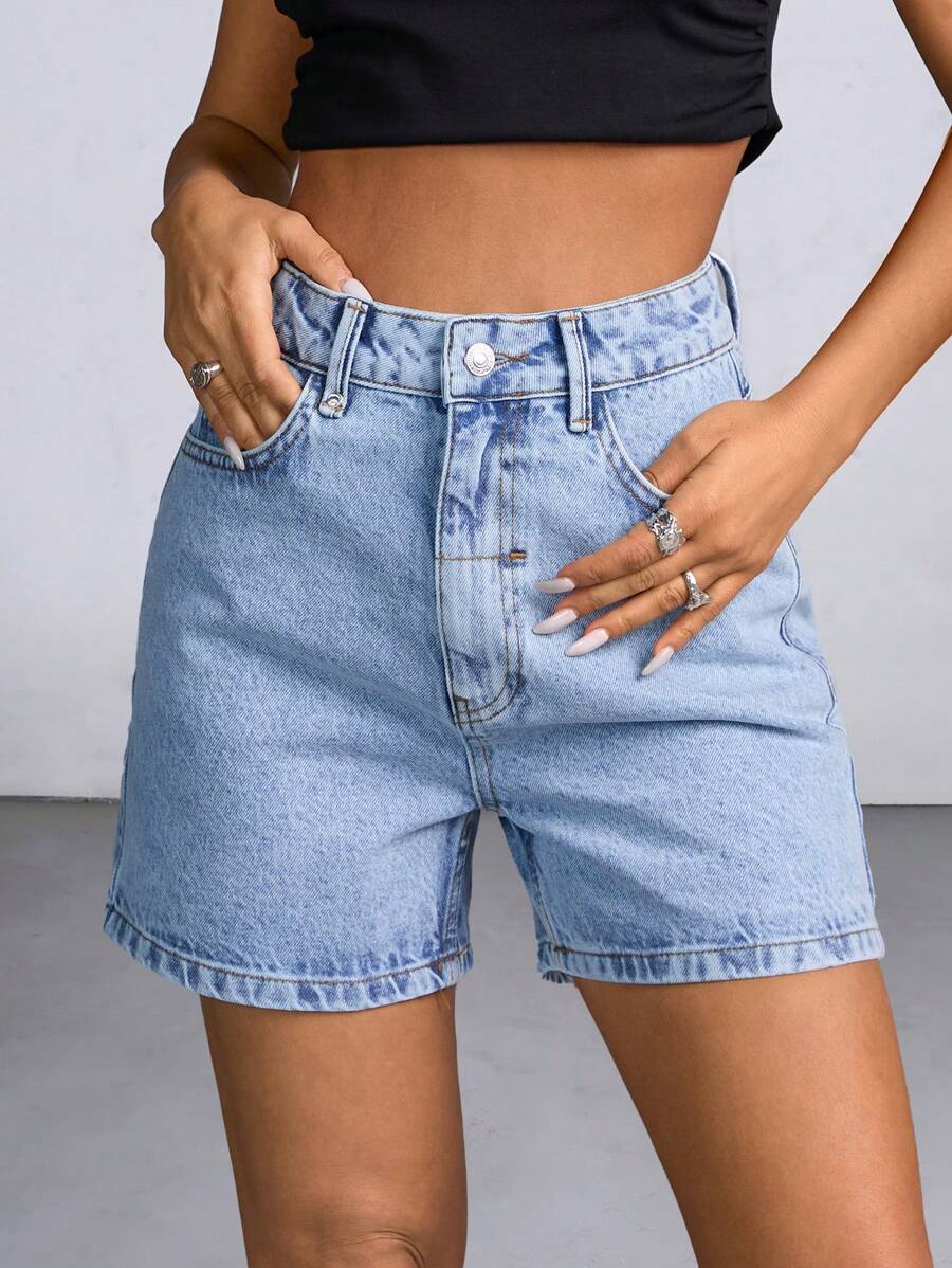 Mångsidiga denimshorts för dam