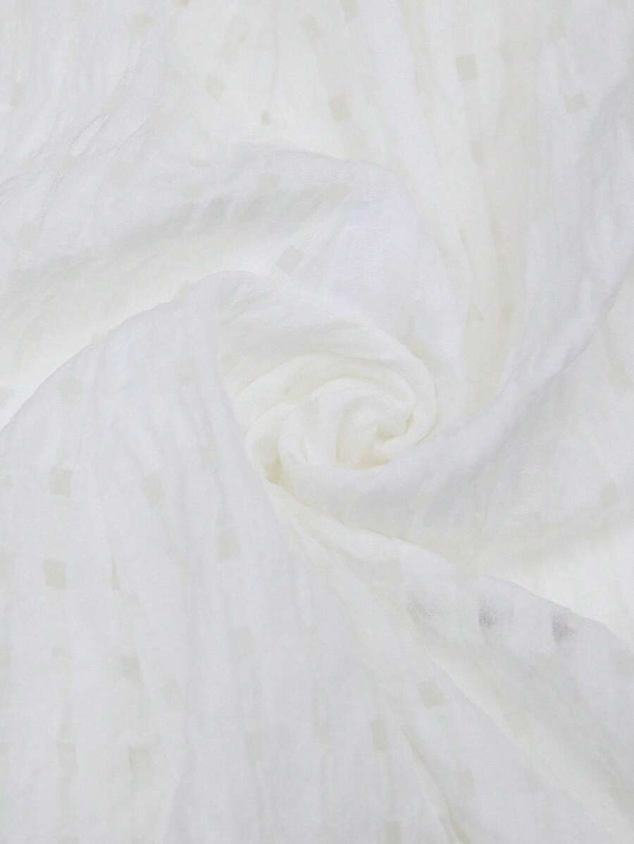 Kakifärgad Randig Midiklänning