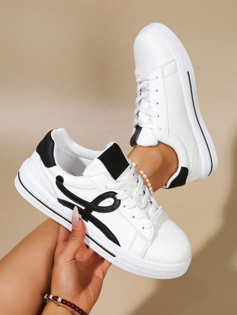 Låga vita sportskor – dam