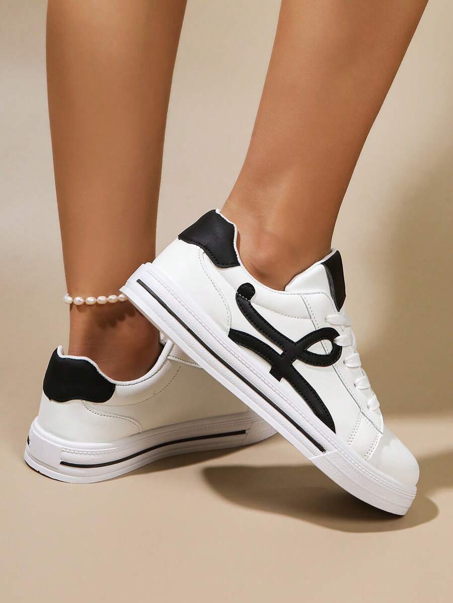 Låga vita sportskor – dam