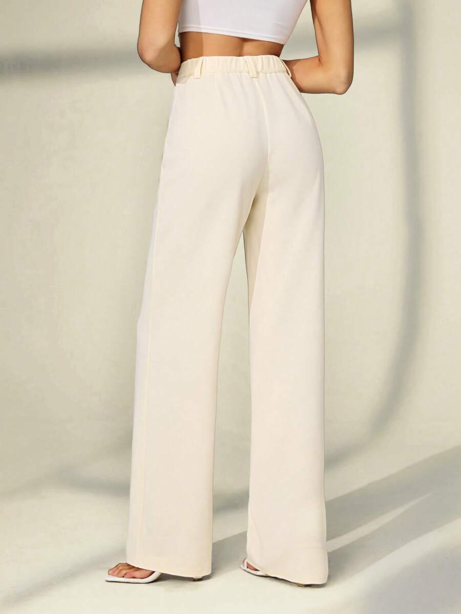 Tall Raka Byxor med Dragkedja