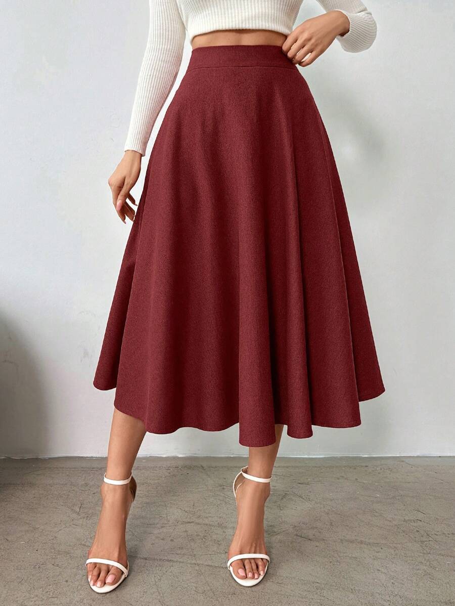 Klassisk medellång kjol