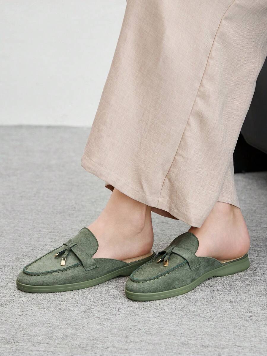 Damloafers med spetsig tå