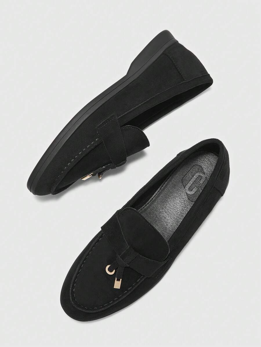 Damloafers med spetsig tå