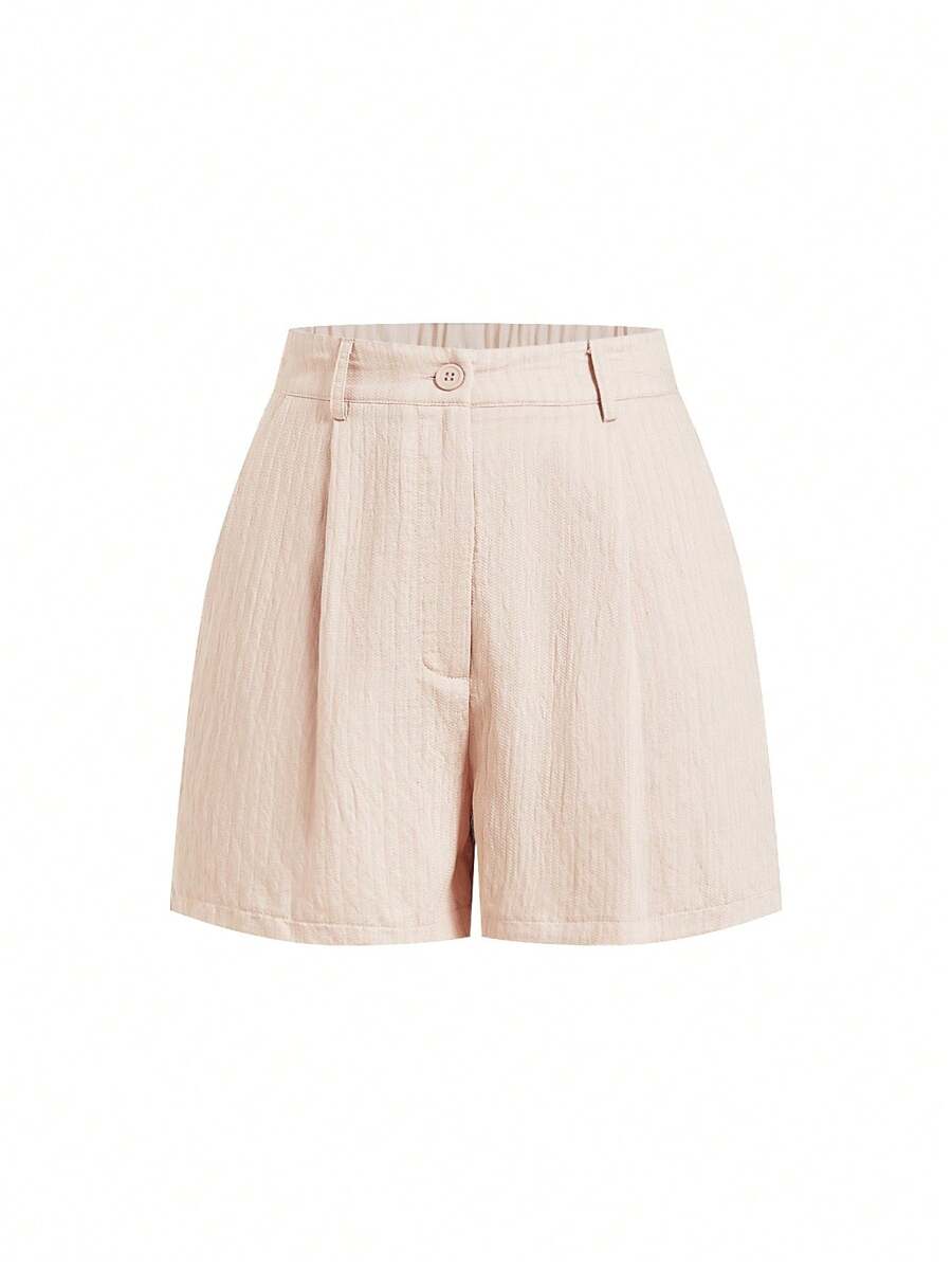 Linneshorts med Bambu­detaljer