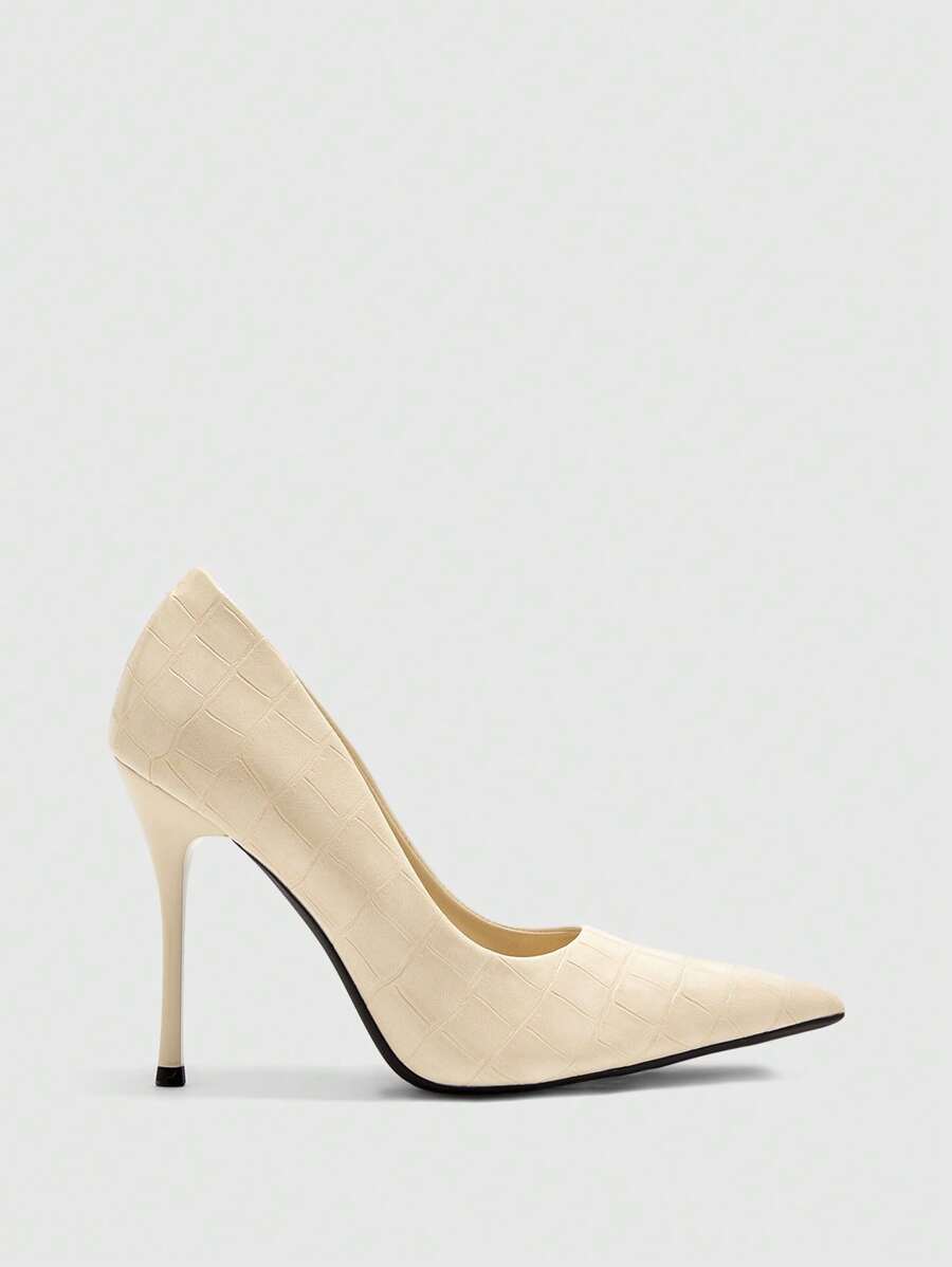 Eleganta pumps med spetsig tå