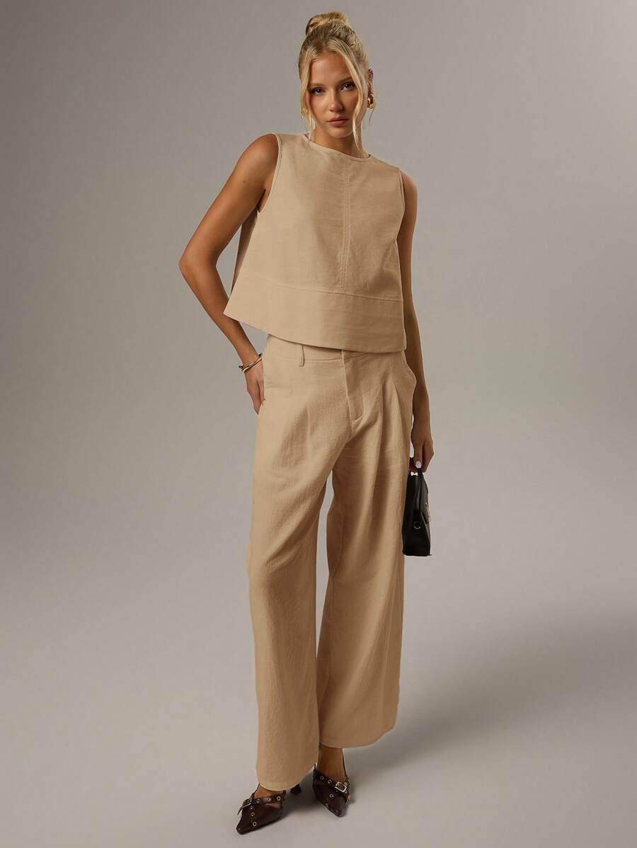 Ärmlös blus med rund hals – Forever 21