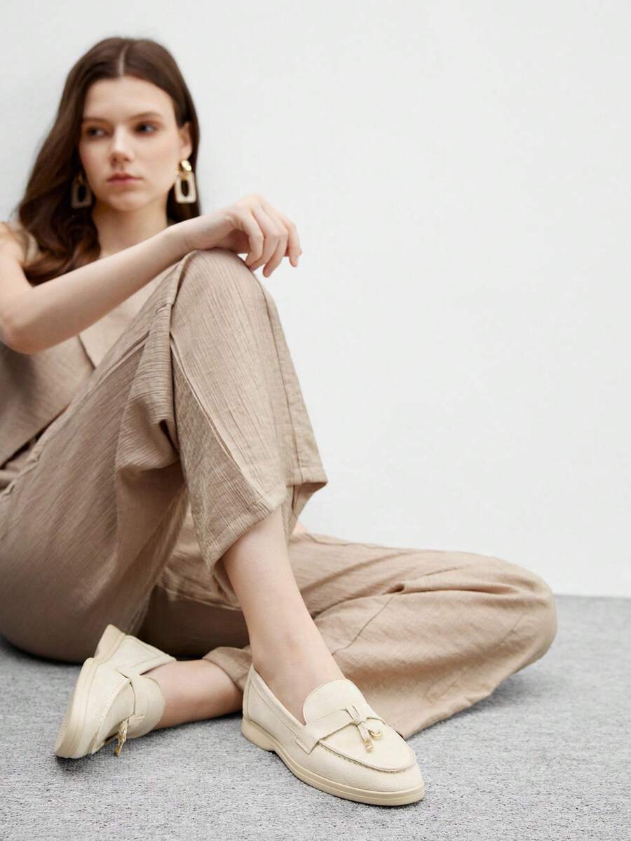 Damloafers med spetsig tå