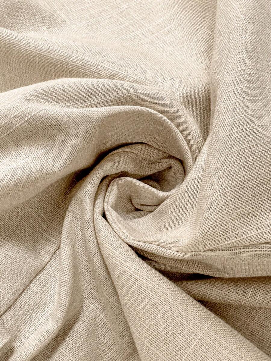 Linneshorts med Bambu­detaljer