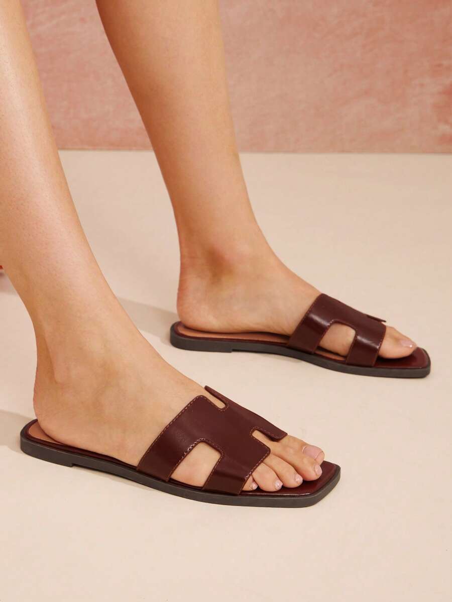 Luxe-inspirerade vita slides med sele