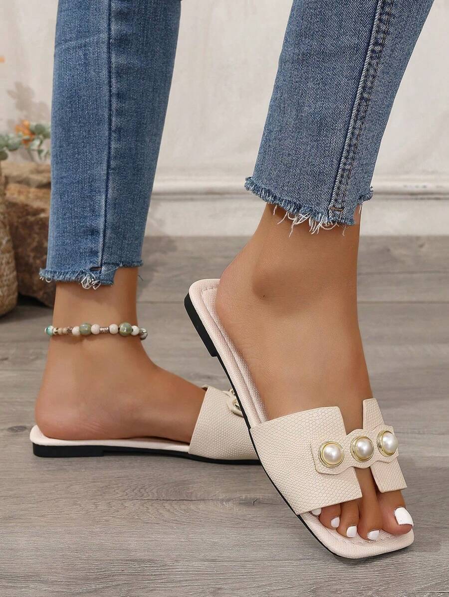 Slip-in tofflor för dam – låg klack