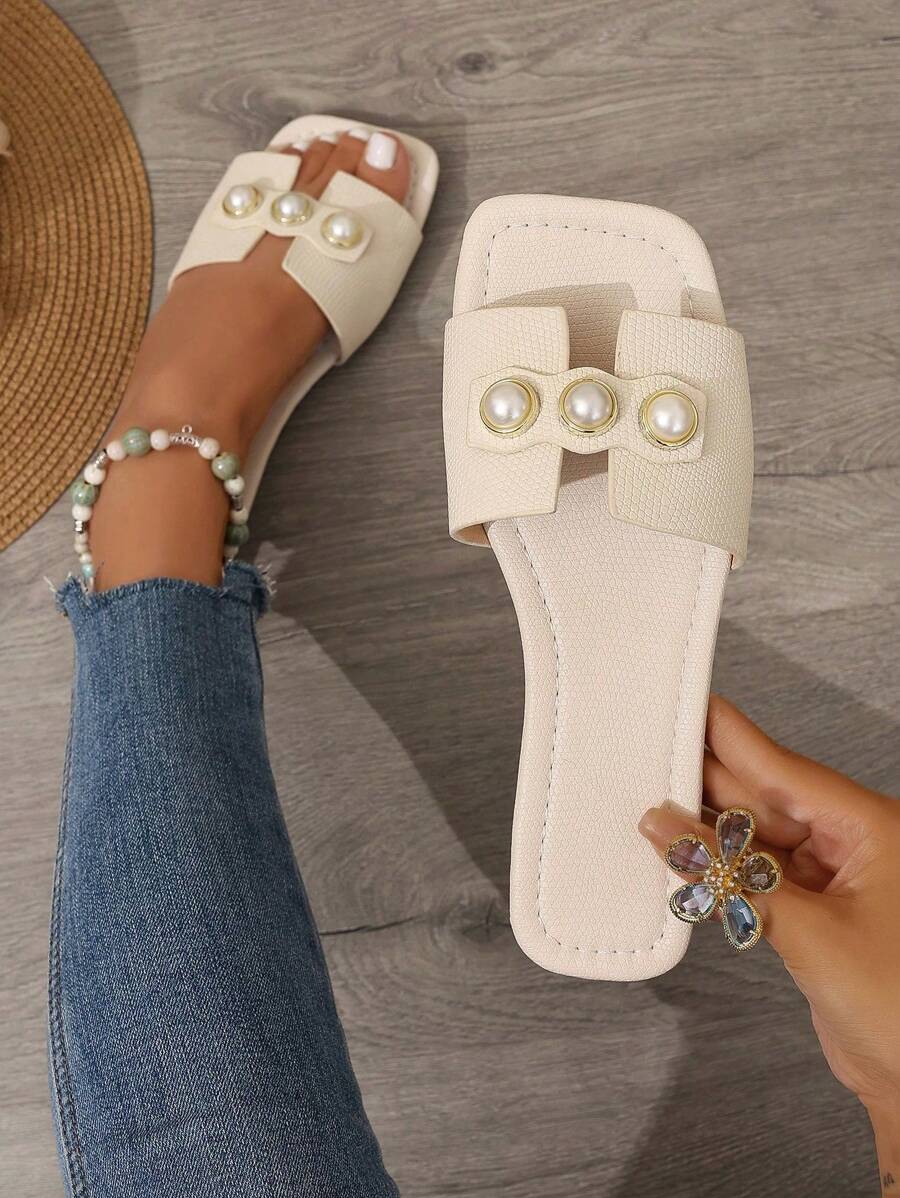 Slip-in tofflor för dam – låg klack