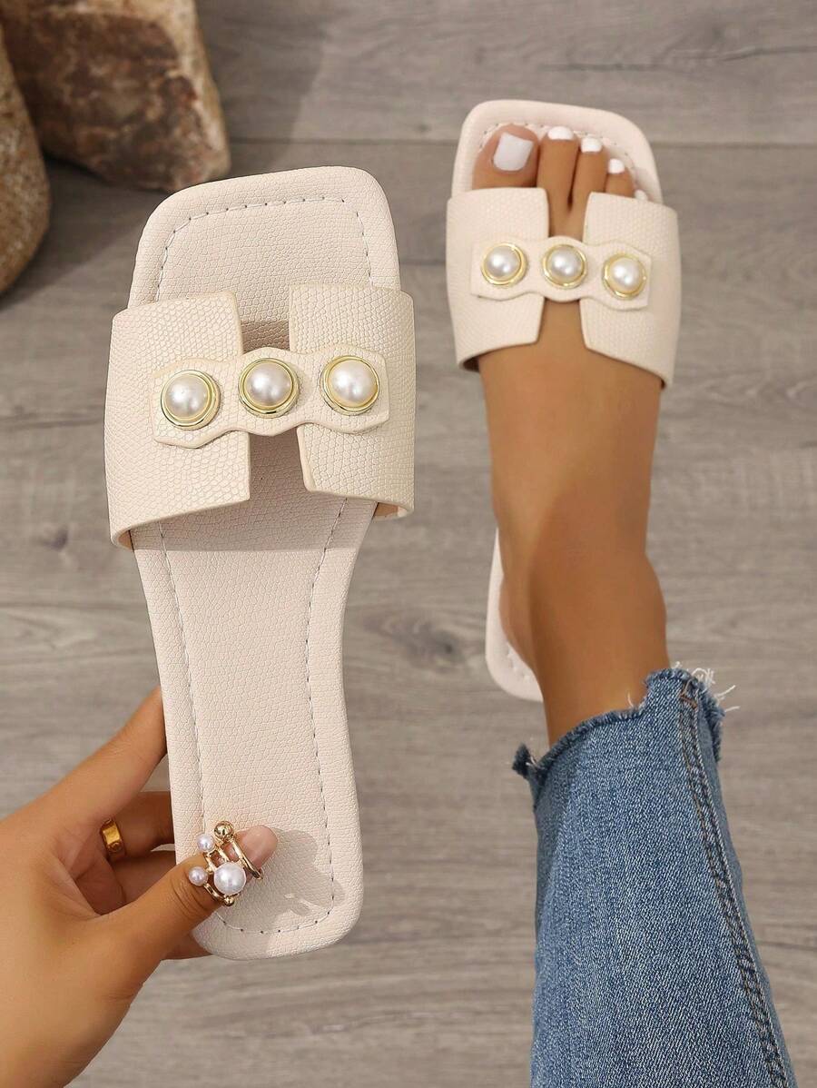 Slip-in tofflor för dam – låg klack