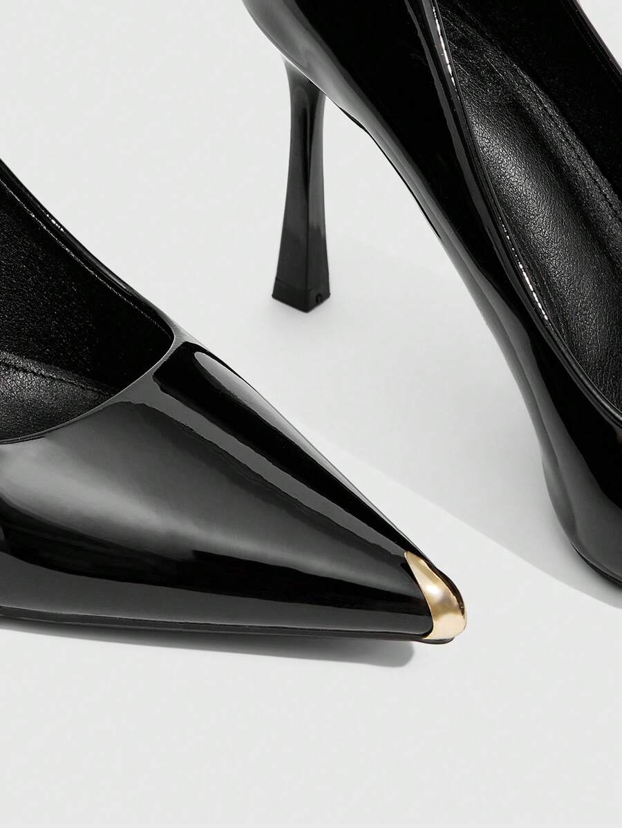 Eleganta pumps med spetsig tå