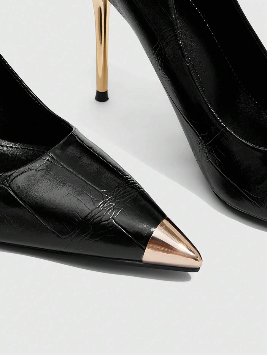 Eleganta pumps med spetsig tå