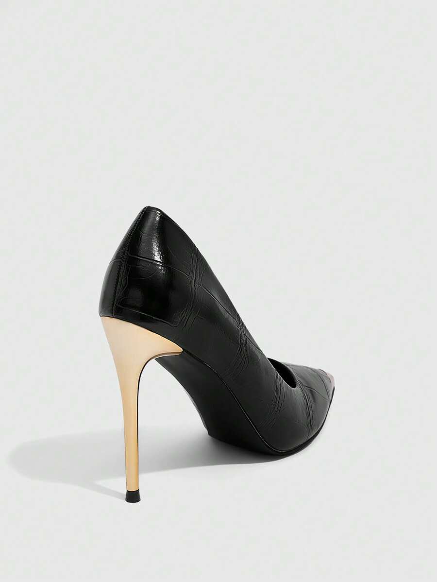 Eleganta pumps med spetsig tå