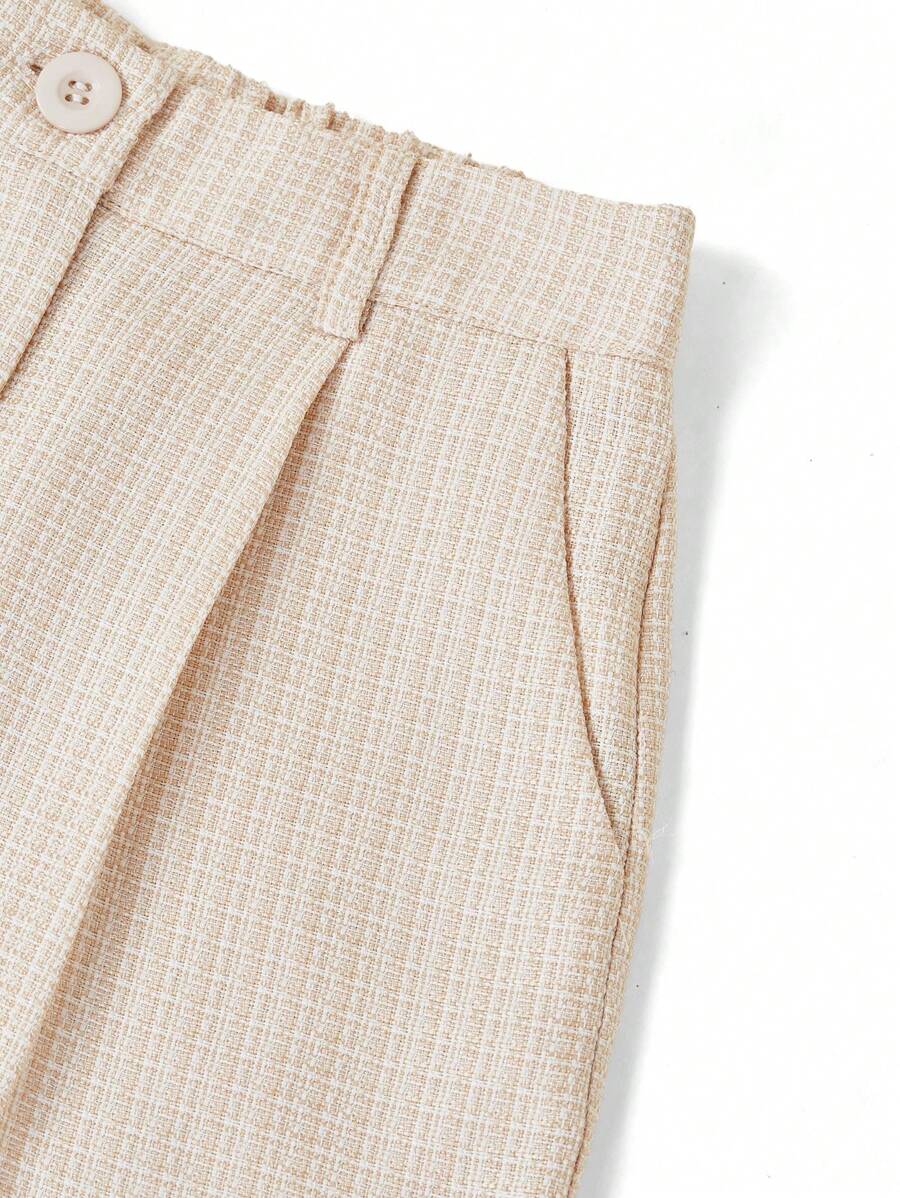 Linneshorts med Bambu­detaljer