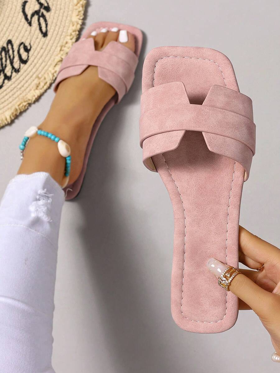 Slip-in tofflor för dam – låg klack