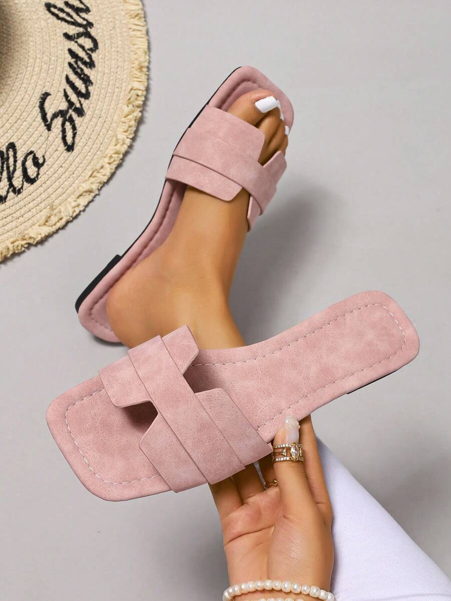 Slip-in tofflor för dam – låg klack