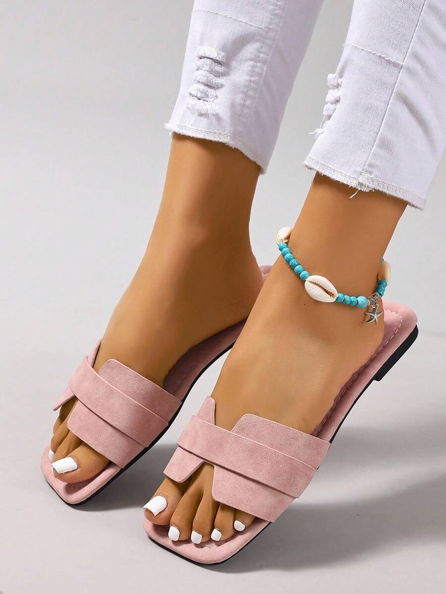 Slip-in tofflor för dam – låg klack