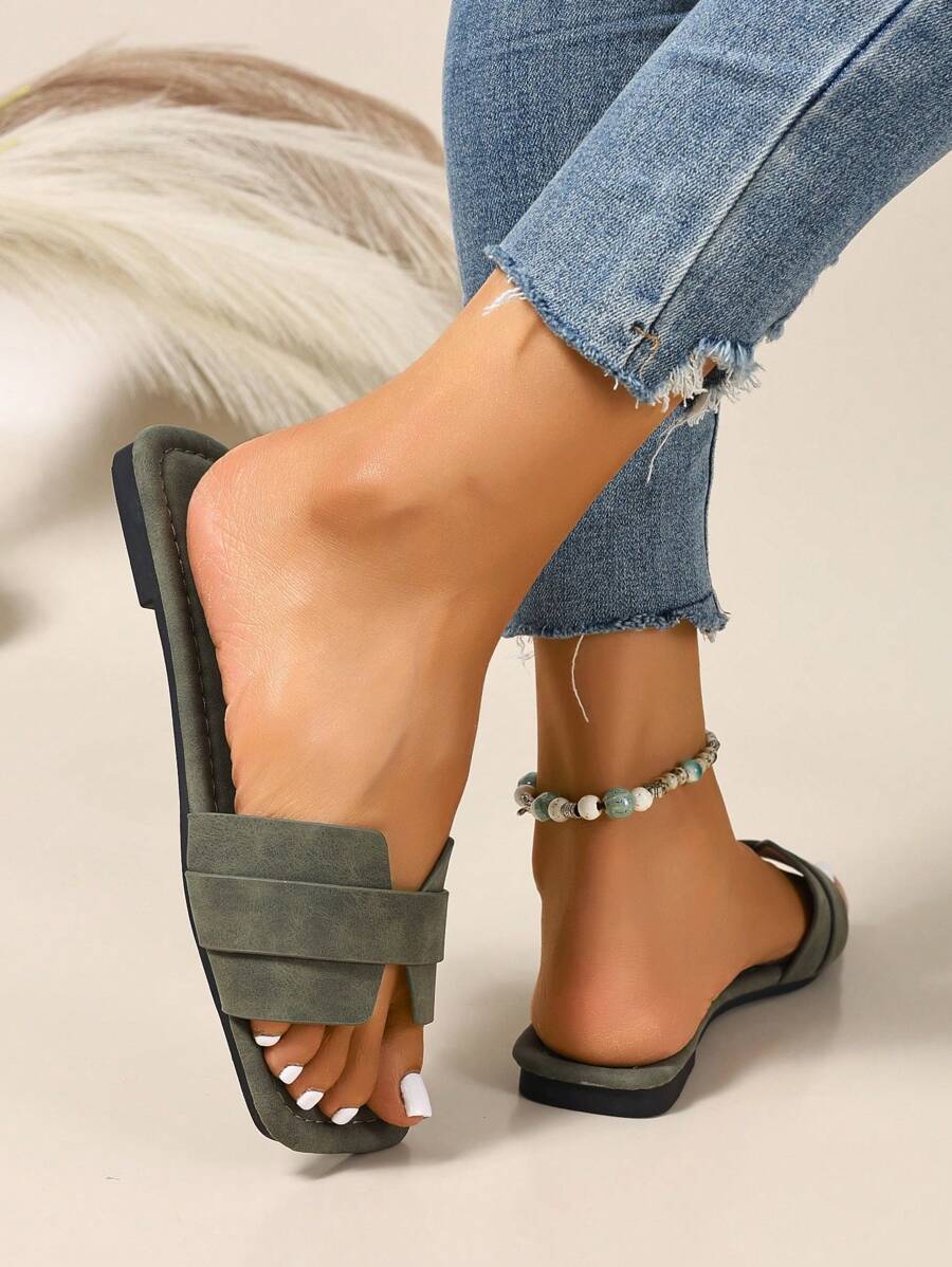 Slip-in tofflor för dam – låg klack