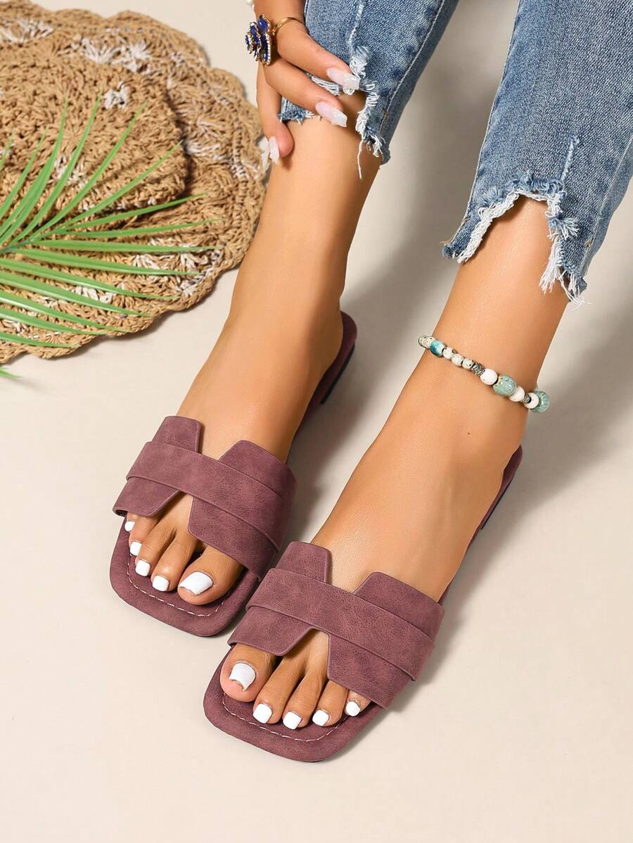 Slip-in tofflor för dam – låg klack